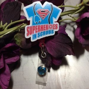 Superheroes in Scrubs Badge Holder